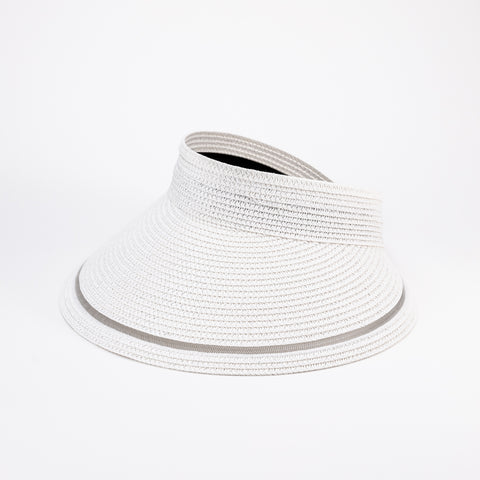 Wide Brim Knit Sun Visor
