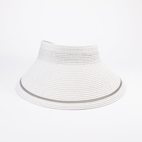 Wide Brim Knit Sun Visor