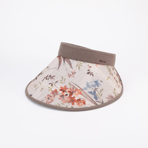 Floral Wide Brim Sun Visor