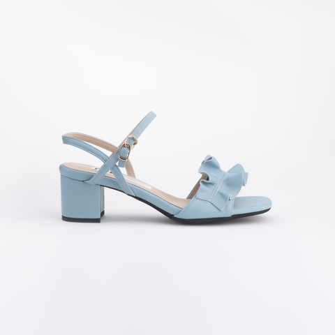 Scrunch Mini-Buckle Sandal