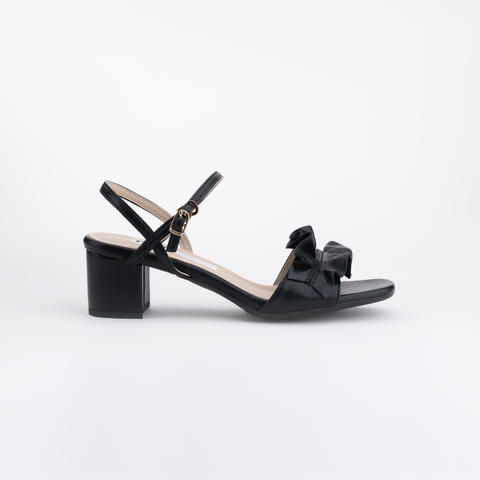 Scrunch Mini-Buckle Sandal