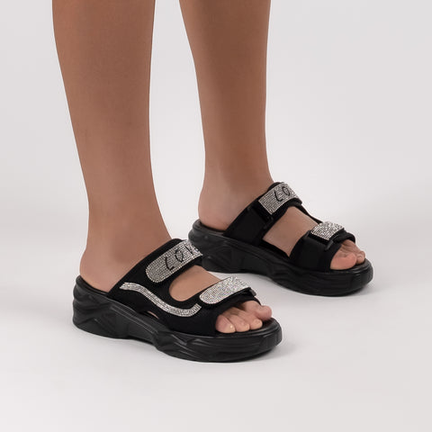 Love Velcro Strap Platform Sandal