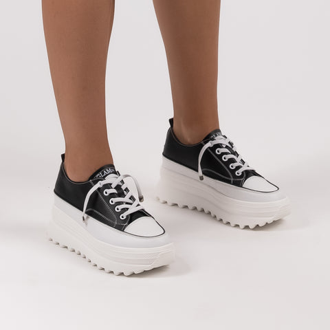 Classic Leather Double Platform Sneaker
