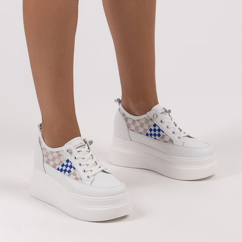 Checkered Platform Sneaker