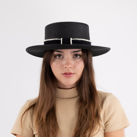 Straw Boater Hat