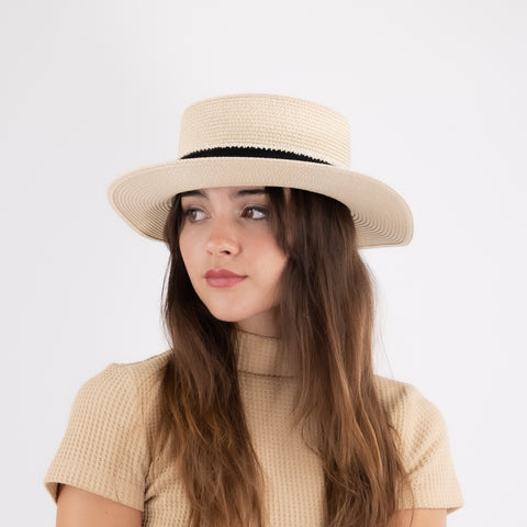 Straw Boater Hat