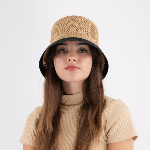 Deep Straw Bucket Hat