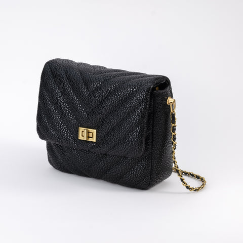 Lizard Skin Crossbody Bag