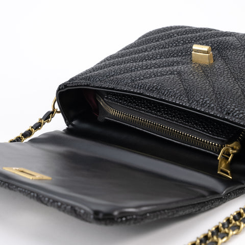 Lizard Skin Crossbody Bag