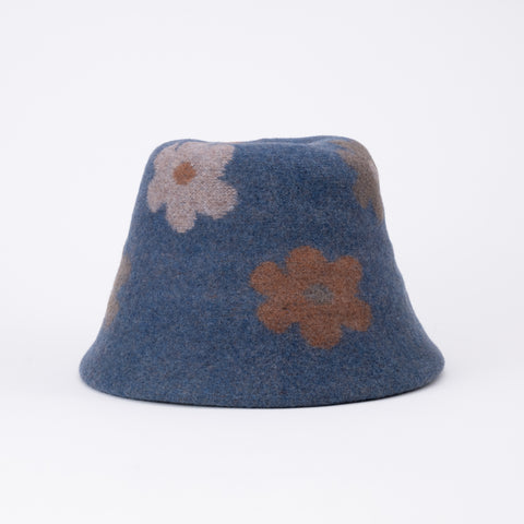 Floral Wool Bucket Hat