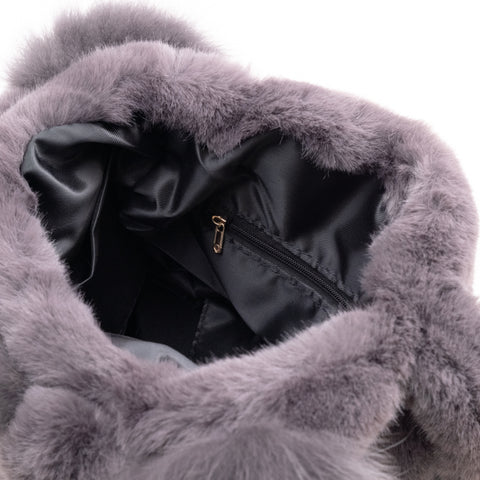 Fully Faux Fur Handbag