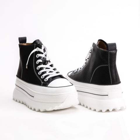 Classic Leather Platform High Top Sneaker