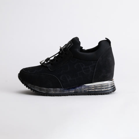 Minimalist Lace up Wedge Sneakers