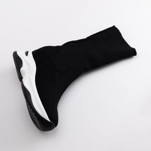 Women Minimalist High Top Knit Sock Sneakers