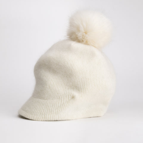 Women Wool Knit Pom Pom Cap Sports Golf Ski Winter Hat