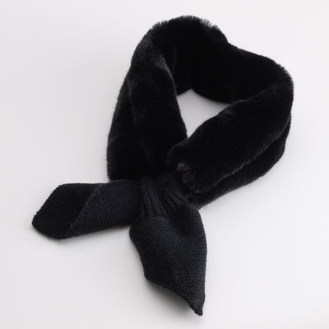 Women's Faux Fur Pull Through Scarf