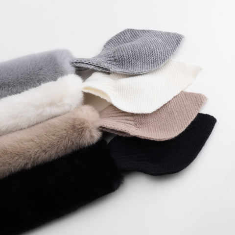 Women's Faux Fur Pull Through Scarf
