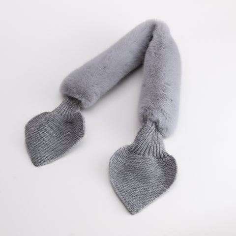 Women's Faux Fur Pull Through Scarf