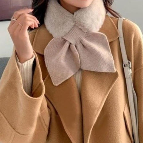 Women's Faux Fur Pull Through Scarf