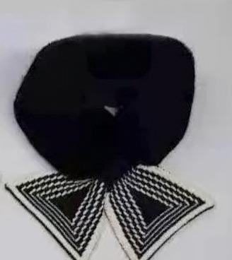 Women's Soft Faux Fur Pull Through Scarf with Pattern Tail