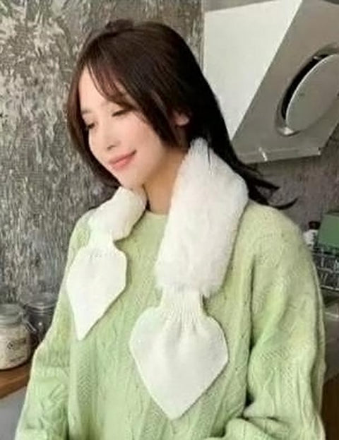 Women's Faux Fur Pull Through Scarf